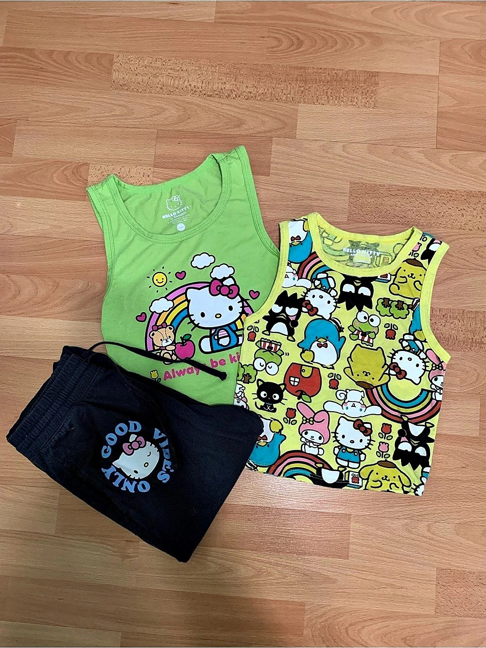 Sanrio Hello Kitty and Friends Kids Graphic Crop Tops & Pants Set